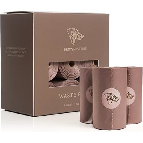 Dog Poop Bags Rolls - 135 Biodegradable Poop Bags for Dogs - Guaranteed Leak Proof, for Walking, Extra Thick unscented Bulk Dog Waste Bags Refills - Odor Proof Doggie Poop Bags for Pets