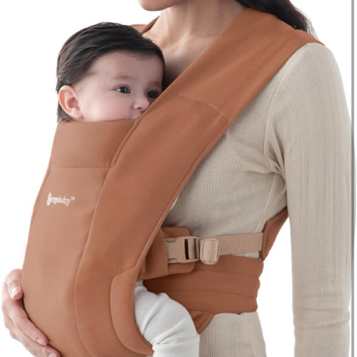 Ergobaby Embrace Cozy Knit Newborn Carrier - clay canyon