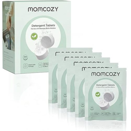 Momcozy Official Detergent Tablets for Momcozy Baby Bottle Washer, 200 Tablets