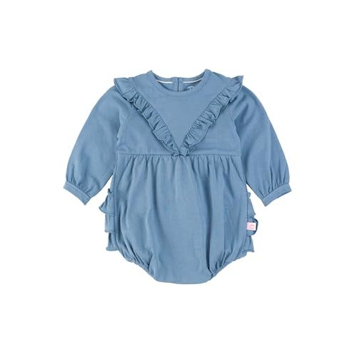 RuffleButts® Baby/Toddler Girls Long Sleeve Bubble Rompers