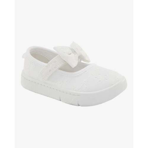 Baby Every Step® First Walker Eyelet Mary Jane Sneakers - White - Carter's | Carter's