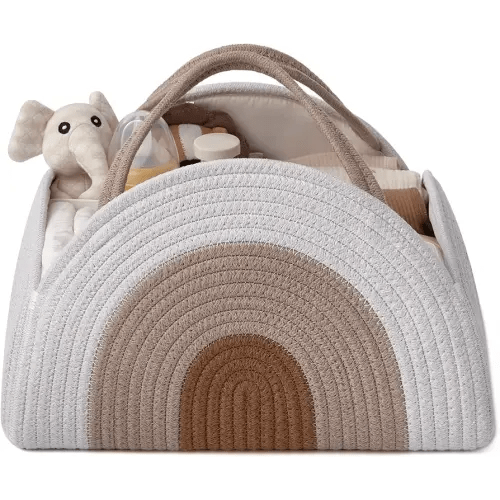 Blissful Diary, Cotton Rope:  Large/Organizer Basket for First Aid Kit/ Newborn Essentials Basket