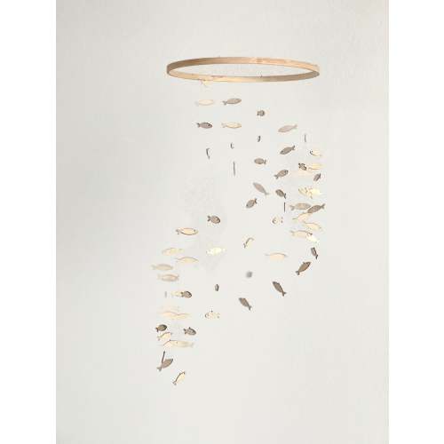 Wood Fish Baby Mobile, Marine Crib Mobile Nursery, Night Baby Mobile, Kids Mobile, Minimalist Mobile, Gender Neutral Mobile