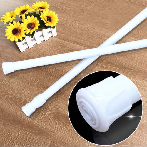 Tension Rod for Windows 18-30, Curtain Rods No Drilling 12-36 Inch, Adjustable Expandable Pressure Spring Curtain Rod for Windows Kitchen Bedroom Doorway Closet Door Cupboard Bars - 22-35.5in
