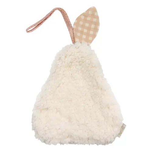Barnabé aime le café - Doudou pacifier clip Pear - Pale Pink | Smallable