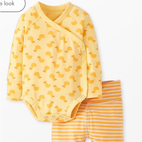 Baby Layette Wrap Top & Wiggle Pants in HannaSoft™ | Hanna Andersson