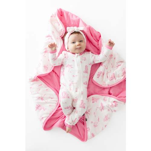 Baby Blanket in Toile Ballet