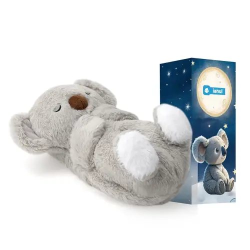 Soothe Koala Breathing Stuffed Animal for Baby,Soothing Baby Toy for Sleep with Calming Music, Breathing Motion, Soft Plush Body, Baby Soother for Newborns, Portable & Machine Washable