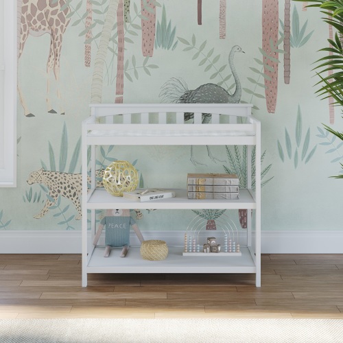 Child Craft Flat Top Changing Table, Matte White
