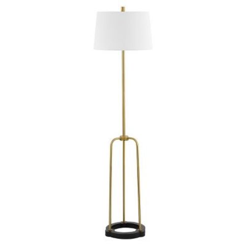 Lydie 62" Floor Lamp - FLL4135 - Brass/Black - Safavieh