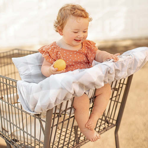 Baby Shopping Cart Cover - Buffalo Check