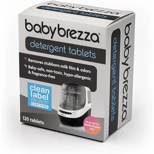 Baby Brezza Official Detergent Soap Tablets for Baby Brezza Bottle Washer Pro, 120 Tablets