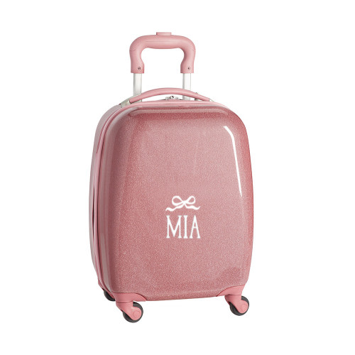 Mackenzie Pink Sparkle Glitter Hard-Sided Luggage