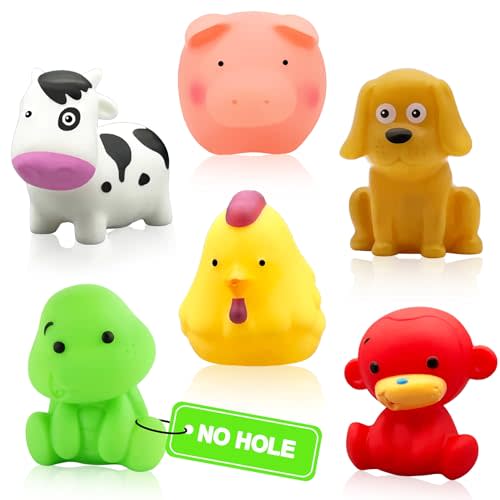 Mold Free Baby Bath Toys - No Hole Bath Toys for Kids Ages 1-3 | Floating Toys | Bathtub Tub Pool Water Table Toys | Toddler Infant Gifts | Baby Toys 6-12-18 Months | 1 2 3 Year Old Girl Boys Gifts