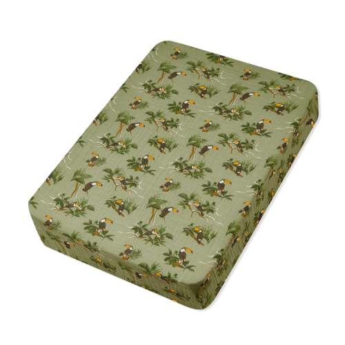 Toucan Organic Cotton Crib Sheet