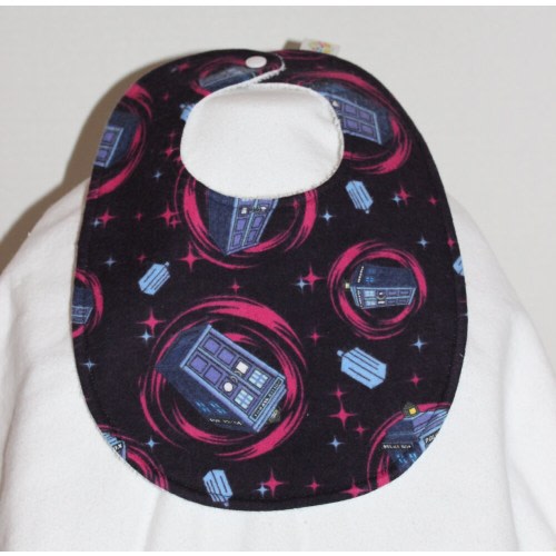 Dr Who Flannel / Terry Cloth Bib