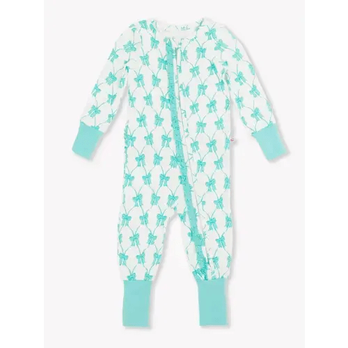 Convertible Ruffle One Piece Pajama, Bamboo Viscose
