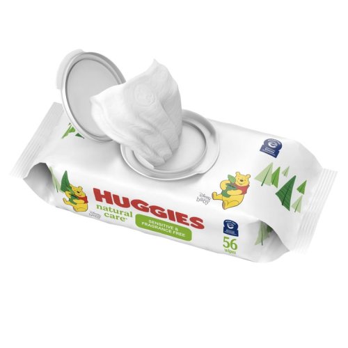 Huggies Natural Care Sensitive Baby Wipes, Unscented, 1 Flip-Top Pack (56 Wipes Total) - Huggies Natural Care Sensitive Baby Wipes, Unscented, 1 Flip-Top Pack (56 Wipes Total)