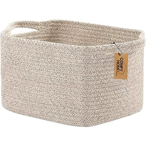Book Basket, Woven Baskets for Storage, Organization and Storage-All Brown