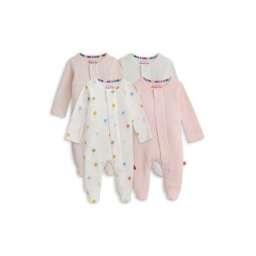 MAGNETIC ME Girls' Footie Bundle, Pack of 4 - Baby