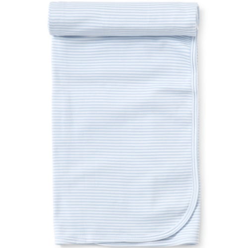 Kissy Kissy Blue Simple Stripe Blanket