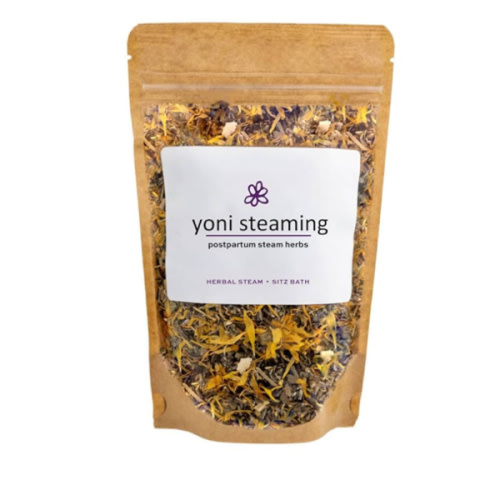Postpartum Yoni Steaming Herbs & Soothing Sitz Bath Soak For Birth Recovery | Natural Remedy For Healing Perineal Tissues, Hemorrhoids, Episiotomies | 100% Organic Vaginal Steam Herbs | 2-3 Steams