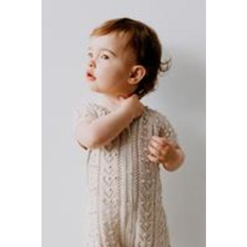 SHORT KNIT JUMPSUIT - Light beige | ZARA United States