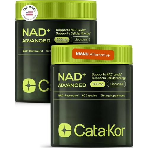 NMNH Supplement Alternative - Liposomal NAD w/Resveratrol - 60-Day Supply - High Purity NAD Supplement for Energy & Healthy Aging - 60 Capsules (2)