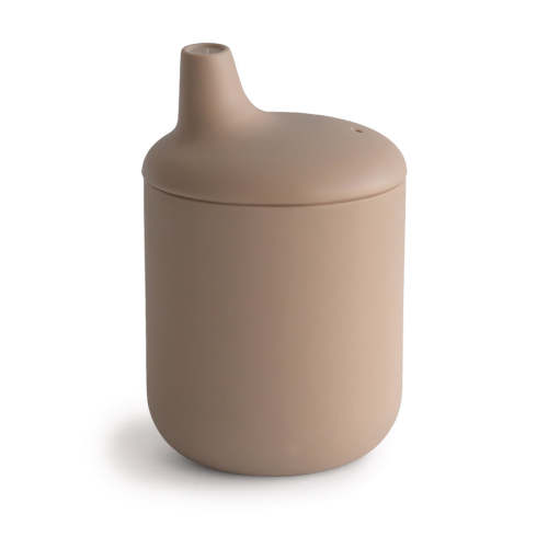 Mushie Baby Silicone Sippy Cup Natural