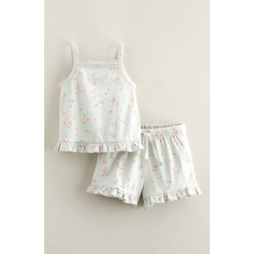 Ruffle Cotton Tank & Shorts Set, 3M