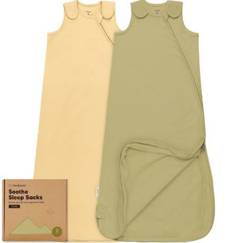 KeaBabies 2-Pack Sleep Sacks for Babies, Soothe Sleeping Sack Wearable Blanket, Infant, Toddler, Newborn Swaddle Sack (Avocado, Large)