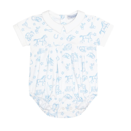 Blue Lone Star Toile Bubble