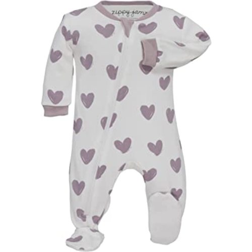 zippyjamz – Zipper Organic Sleeper Footed Onesies Sleeper Baby Pajamas with Inseam Zipper