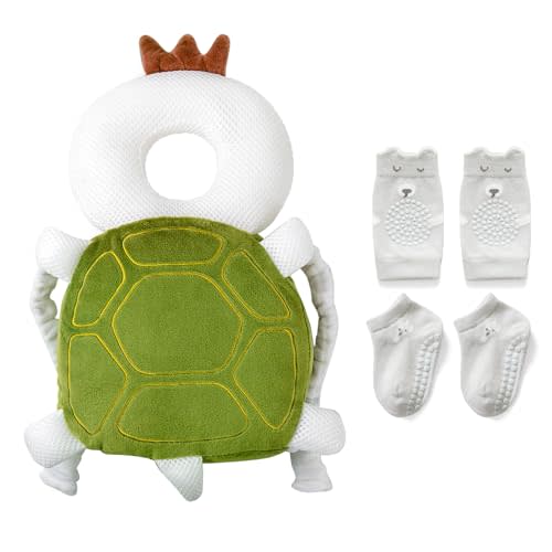 Baby Toddler Head Protector, Baby Head Protection Backpack, Adjustable, Lightweight and Breathable, Turtle