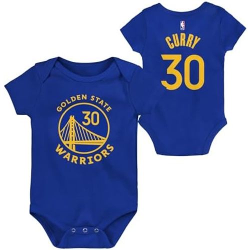 Outerstuff NBA Newborn & Infants 0-24 Official Player Name & Number Jersey Creeper Romper