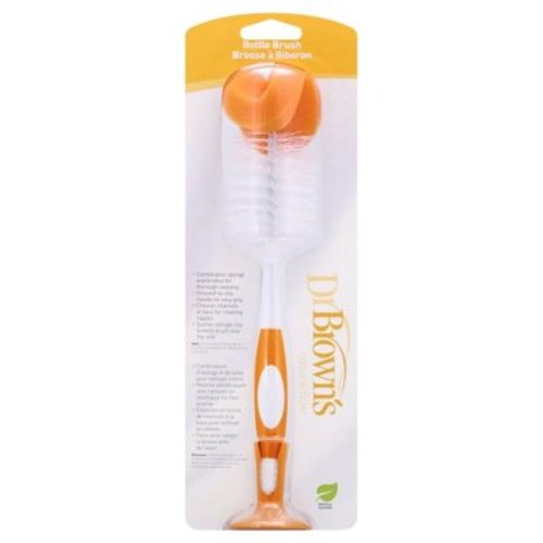 Dr. Brown's Natural Flow Bottle Brush, Orange