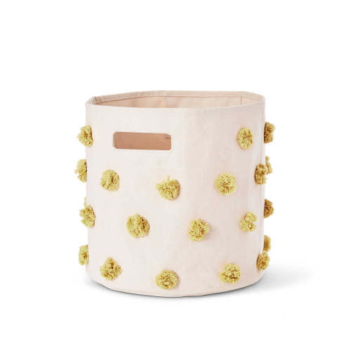 Pom Pom Basket Bin - Marigold