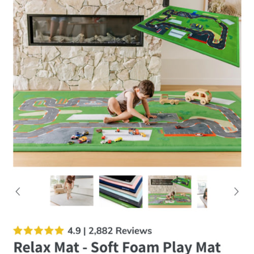 Relax Mat - Soft Foam Play Mat Race Track