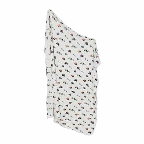 Swaddle Blanket in Tractor