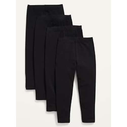 4-Pack Full-Length Jersey Leggings for Toddler Girls | Old Navy