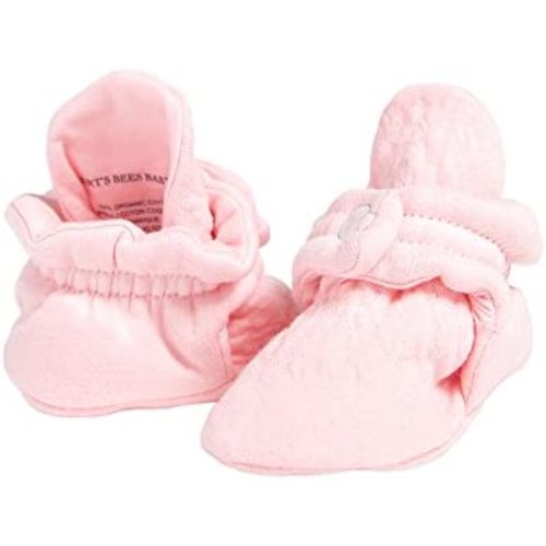 Burt's Bees Baby Booties, Organic Cotton Adjustable Infant Sock
