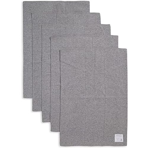Burts Bees Baby Infant Burp Cloths, 100% Organic Cotton Extra Absorbent Soft Fabric Drool Cloths, 5-Pack Newborn Must-Have Essential Large Burping Cloths, One Size 17 x 11.75 Inches
