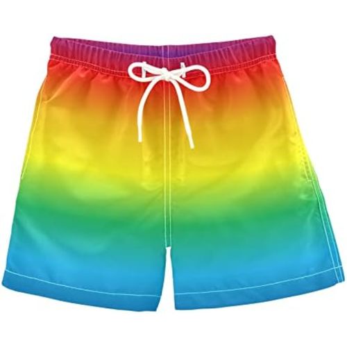 Boys Swim Trunks Summer Drawstring Toddler Swim Board Shorts Quick Dry Little Boys Bathing Suit Beach Hawaii Vacation 2T-16