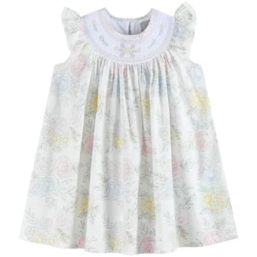 Baby and Girls Smocked Bishop Dress