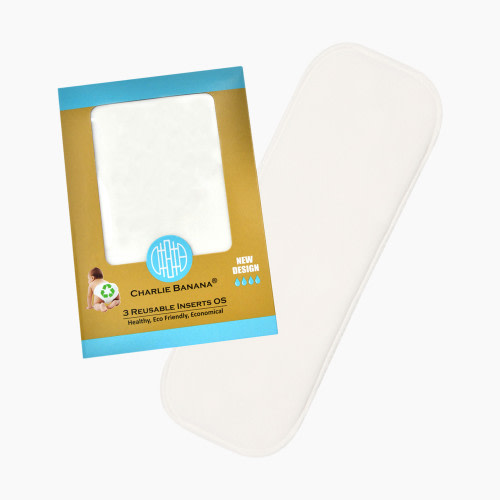 Charlie Banana Deluxe Reusable Inserts (3 Pack) - One Size, 3