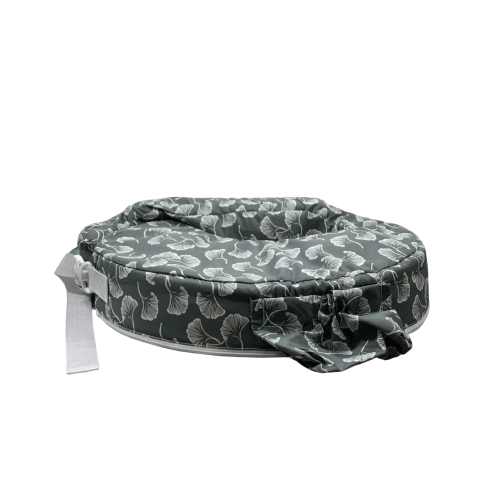 My Brest Friend Nursing Pillow, Grey Flowing Fans
