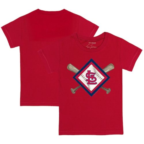 Toddler St. Louis Cardinals Tiny Turnip Red Diamond Cross Bats T-Shirt