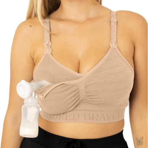 Kindred Bravely Sublime Pumping Bra Hands Free | Nursing and Pumping Bra in One | Wearable Breast Pump Bra