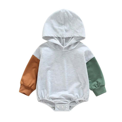 Baby Boy Long Sleeve Hooded Romper
– The Trendy Toddlers