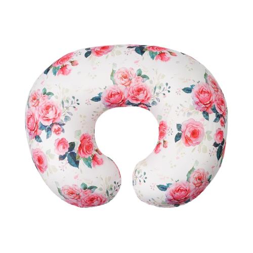 Nursing Pillow Cover, Soft Stretchy Removable Slipcover for Breastfeeding Pillows,Comfortable Nursing Pillow Case for Infant Baby Boys Girls Newborn,Floral